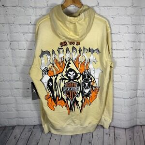 Jordan Craig Hoodie Medium Legacy Edition Mens Khaki Grim Reaper Paradise